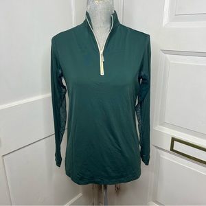 The Tailored Sportsman Womens Size Medium Icefil Sun Shirt in Dark Green